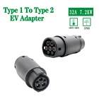 J1772 EV переходник, разъем для зарядки электромобиля, автомобиля, электромобиля, тип 1 и тип 2, адаптер для зарядки электромобиля