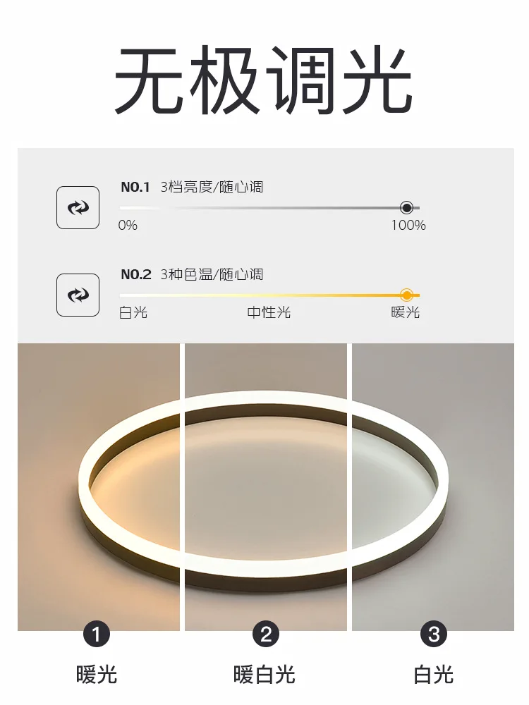 

Ceiling Lamp Led Master Bedroom Lamp Modern Minimalist Creative Ultra-Thin Nordic Style Living Room Lamp Room Study Lighting
