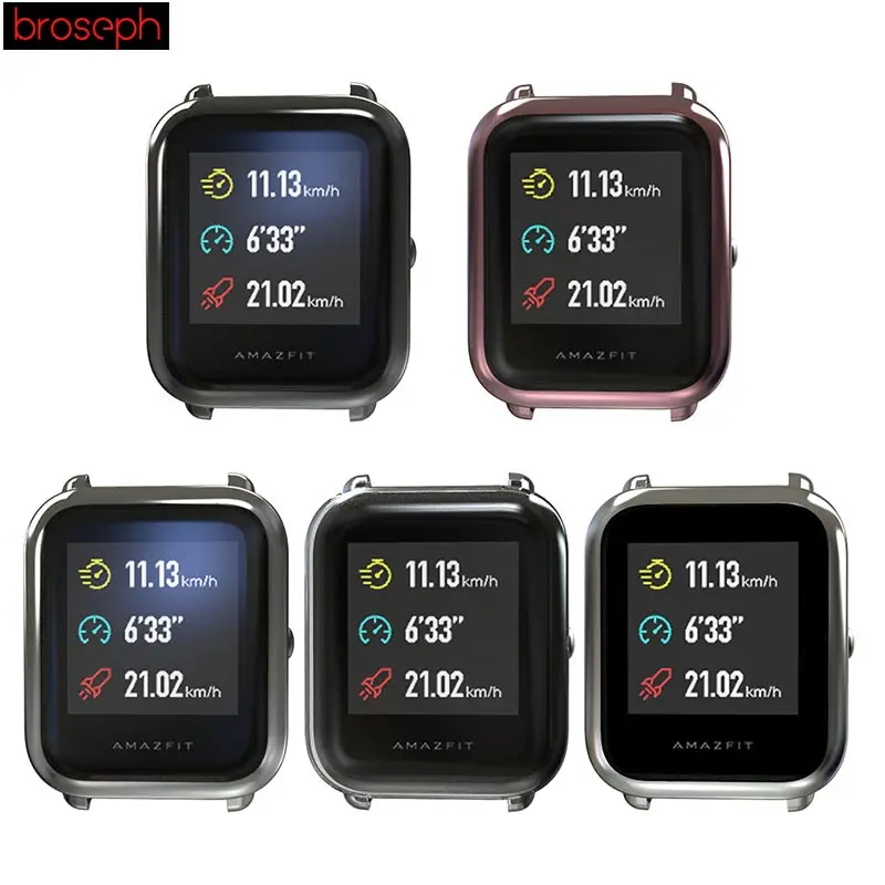 Мягкий ТПУ защитный чехол для Amazfit Bip защита экрана полный охват часы бампер Смарт часы аксессуары