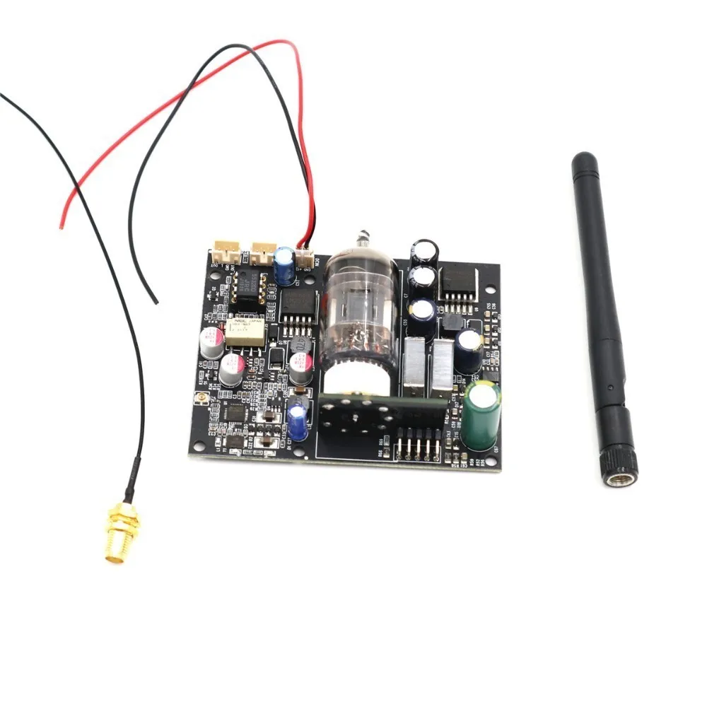 12AU7 ламповый предусилитель Bluetooth 5,0 имеет модуль приемника APTX-HD скорость декодирования 24 бит/96 к использует CSR8675+ DAC ES9018 аудио декодер