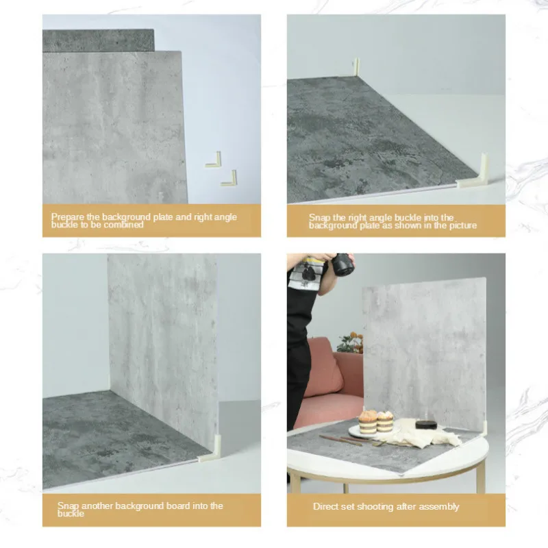 40cm 60cm Photography Marbling Backdrop Products Jewelry Shooting Background Food Waterproof Backdrops Board Studio Photo