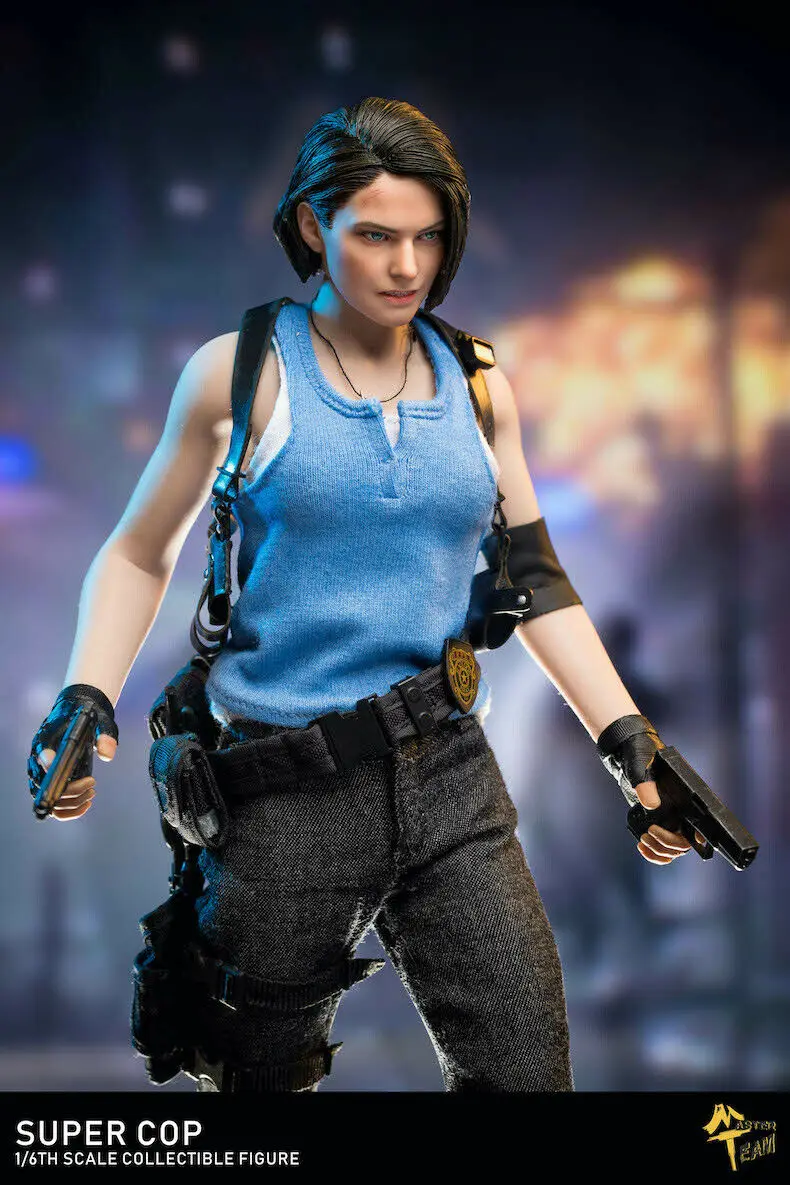 

In Stock MTTOYS 1/6 MT004 Jill Valentine Policewoman Clothes Set With Head For 12 Inch Female Body