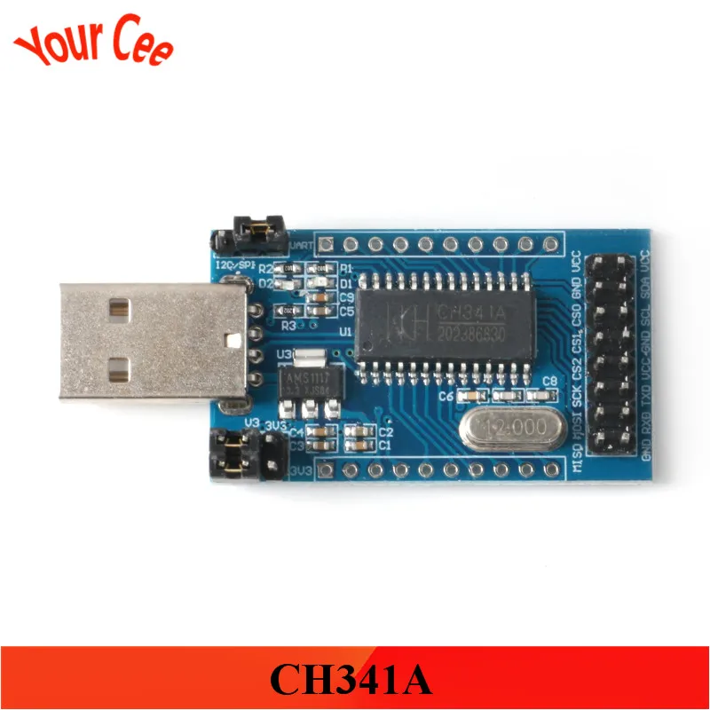 Программатор CH341A с USB на UART IIC SPI I2C конвертер Модуль параллельного порта
