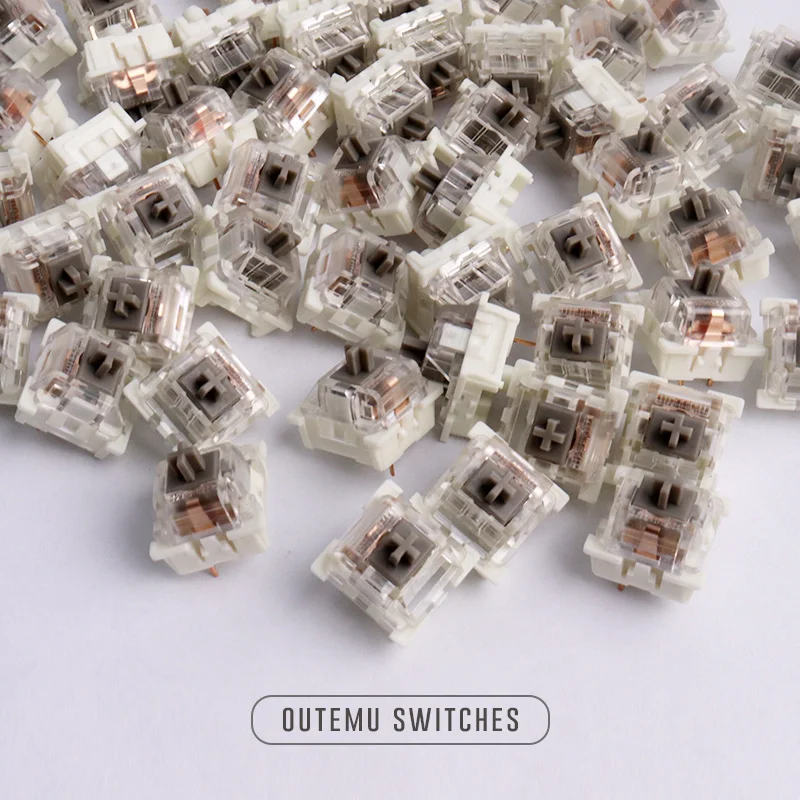 8 шт. переключатель Outemu 3 Pin Pransparent чехол Mx Фиолетовый Зеленый Коричневый Синий