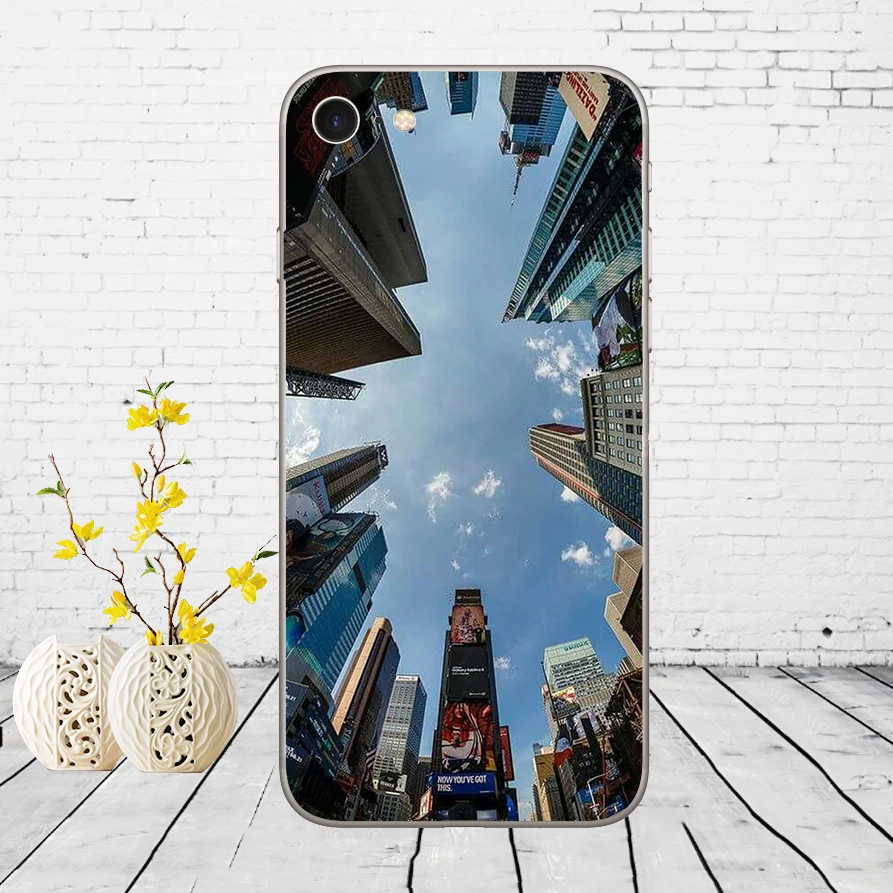 175DD Нью-Йорк Сити Мягкий силиконовый чехол для iPhone 5 5S SE 6 6s 8 plus 7 7 Plus X XS SR MAX чехол
