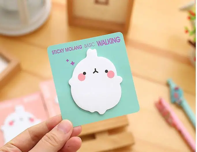 1 шт./лот MOLANG POINT Новинка Kawaii Potato Rabbit дизайн блокнот для записей сообщение Примечание подарок офисные школьные принадлежности
