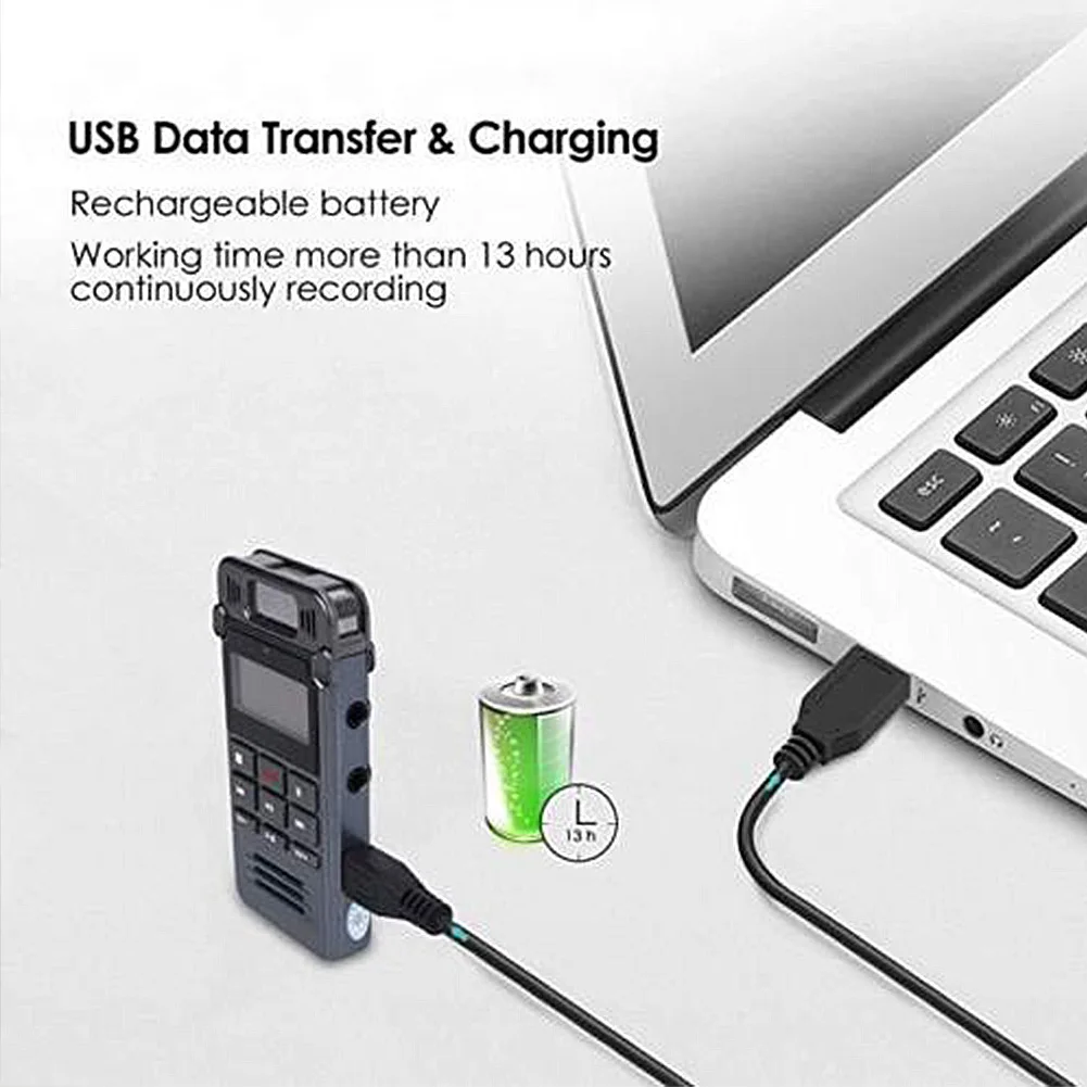 Интервью usb зарядка диктофон портативный 8 ГБ Цифровой звук аудио лекции MP3 плеер конференции микрофон мини