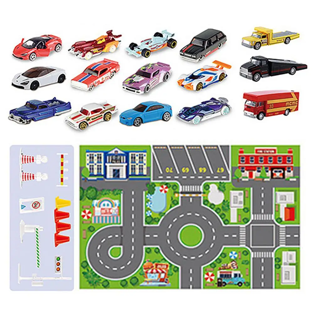 

Christmas Advent Calendar 24 Days Countdown Calendar With Vehicle Christmas Travel Train Xmas Cartoon Ornaments Gift Box Set