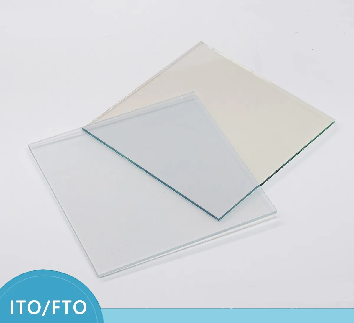 

20x20x2.2mm / 25x25x2.2mm under 10 ohm/sq 100pcs Lab Transparent Conductive Glass Fluorine Doped Tin Oxide (FTO) Coated Glass