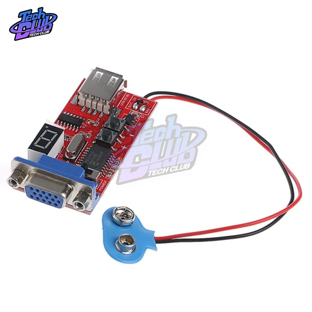 Генератор сигналов постоянного тока 9 в VGA тестер с ЖК дисплеем 15 различных