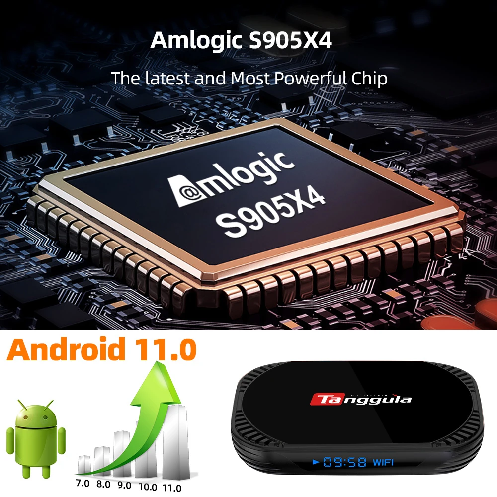 Смарт ТВ-приставка tangula x5 Android 2022 4G + 11 0G 128G/2 Wi-Fi поддержка 8K медиаплеер Интернет 5 8 |