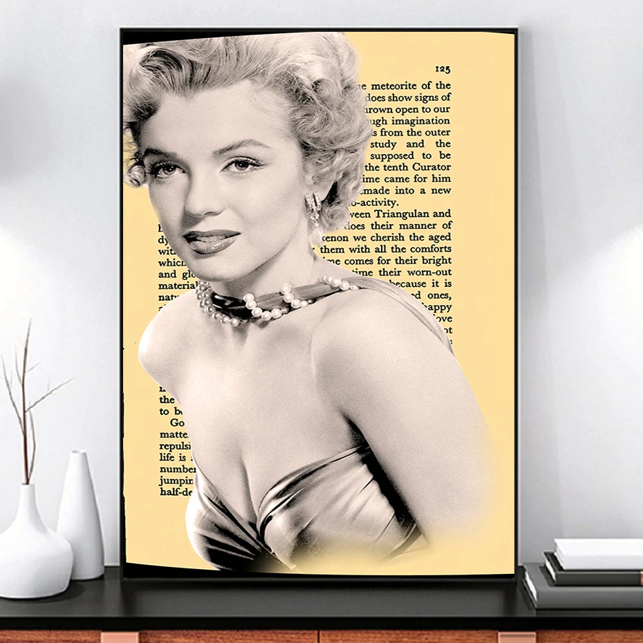 

Famous American Star Marilyn Monroe Sexy Posters Canvas Painting Print on Canvas Wall Art Picture for Living Room Cuadros Decor