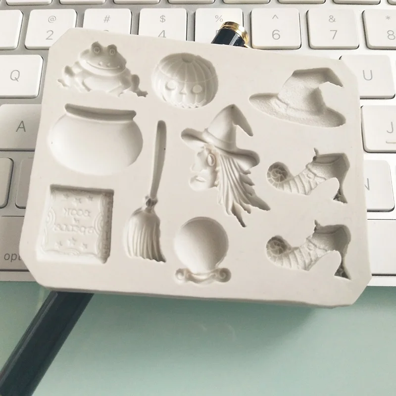 Хэллоуин вечерние силиконовая форма для сахарных изделий выпечки тортов DIY