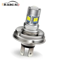 ruiandsion 1pcs p45t h4 led replace bulb automobile headlight dc 6v 30v 12v 5730smd fog light for motorbike tractor 6000k yellow