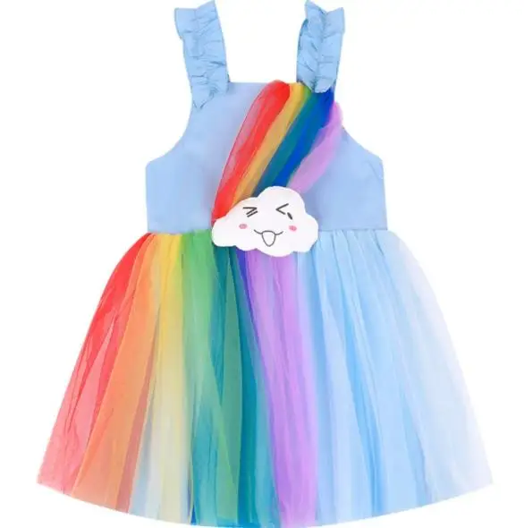 5 шт./лот Платье для маленьких девочек Детская одежда Летние платья без рукавов с