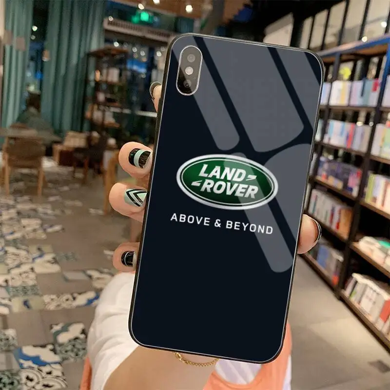 Чехол для телефона известный suv Land Rover черный корпус из закаленного стекла iPhone 11 Pro