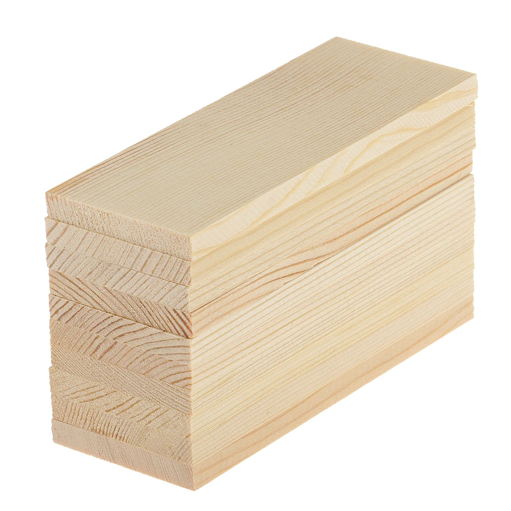 

10Pcs Natural Pine Wood Planks Piece Decoration DIY Room High Quality