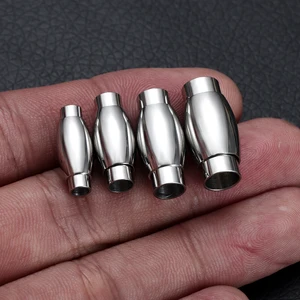 Магнитная застежка для кожаного шнура, 3456 мм, 2 шт.