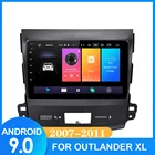 Автомобильный dvd-плеер на Android 9,1 с gps для Mitsubishi Outlander XL 2007-2011, с радио, мультимедийными возможностями, видео и навигацией, DVD MP5 GPS