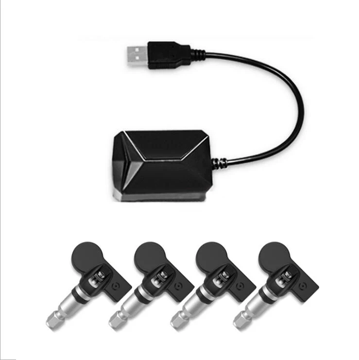 Система контроля давления в шинах TPMS с USB прибор для на Android беспроводная передача