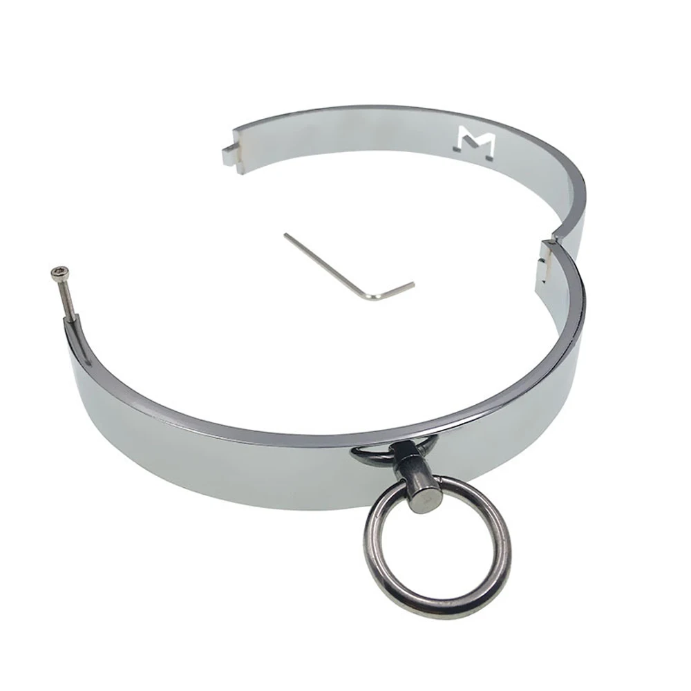 Раб БДСМ бондаж металлический ошейник на шею чокер с устройство cbt экстремальное