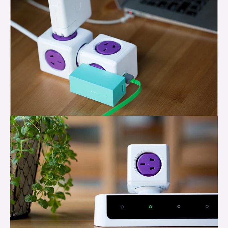Allocacoc адаптер питания Мощность куб дорожный розетка с usb удлинитель электрический тройник розетка Переходник штекер Мощность полосы ЕС США CN 4 удлинитель с USB Порты для Австралия Новая Зеландия Japan10A 2500W