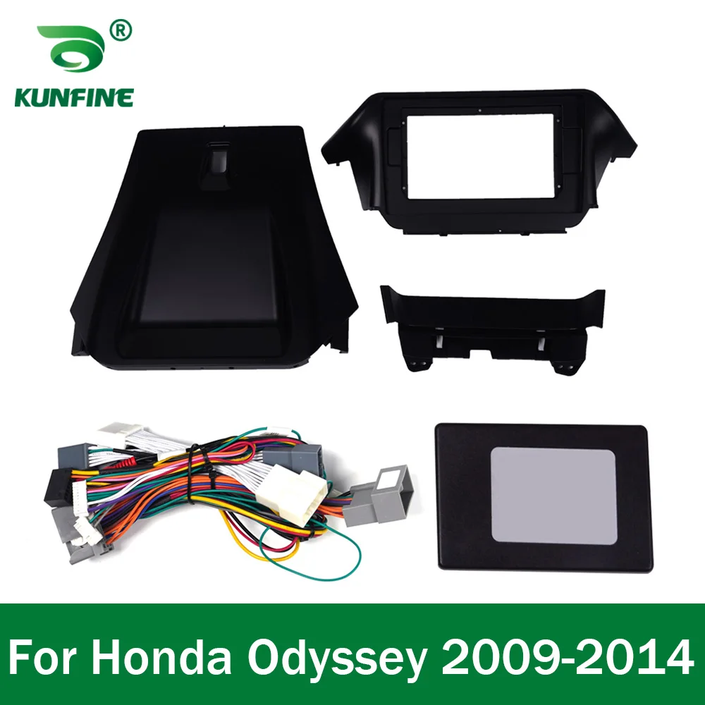 Araba GPS navigasyon Stereo Honda Odyssey 2009-1014 için radyo Fascias paneli çerçeve Fit 2Din 10.1 inç Dash ana ünite ekran