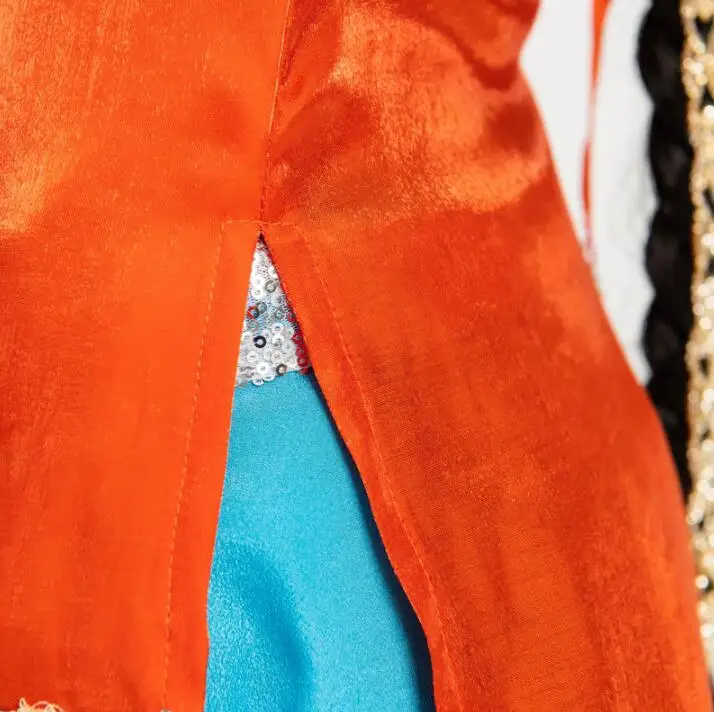 Женское платье из хлопка и сари в индийском стиле для танцевальных представлений