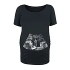 Рубашка для беременных с рисунком мамы Новые Топы для беременных мам Забавные милые рубашки модная футболка для подарка маме