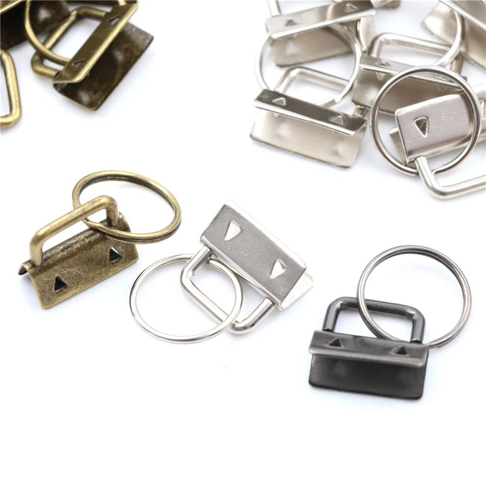 10 шт. брелок для ключей 25 мм с разрезом кольцо браслетов на запястье хлопковый