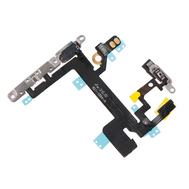 

Power Switch On Off Mute Volume Button Connector Ribbon Flex Cable for iphone 5S 27RA