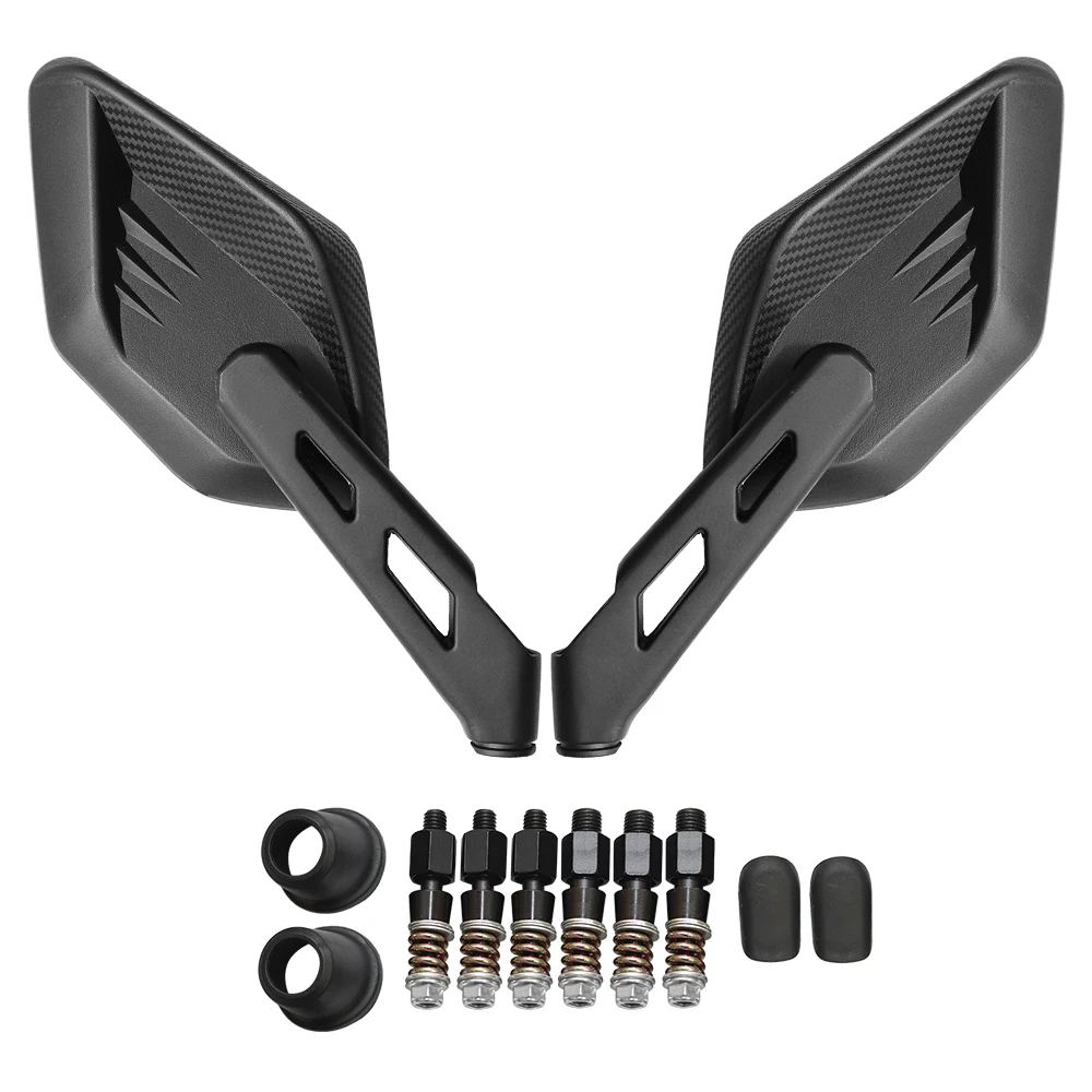 

Universal 8mm 10mm Rearview Mirrors Motorcycle Scooter Pit Dirt Bikes Black Rotatable HD Vision Side Mirrors Rear View Mirror