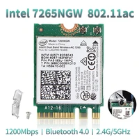 dual band 1200mbps wireless adapter for intel 7265 7265ngw wifi network card bluetooth 4 0 802 11ac 2 4g5ghz ngff m 2 wlan card