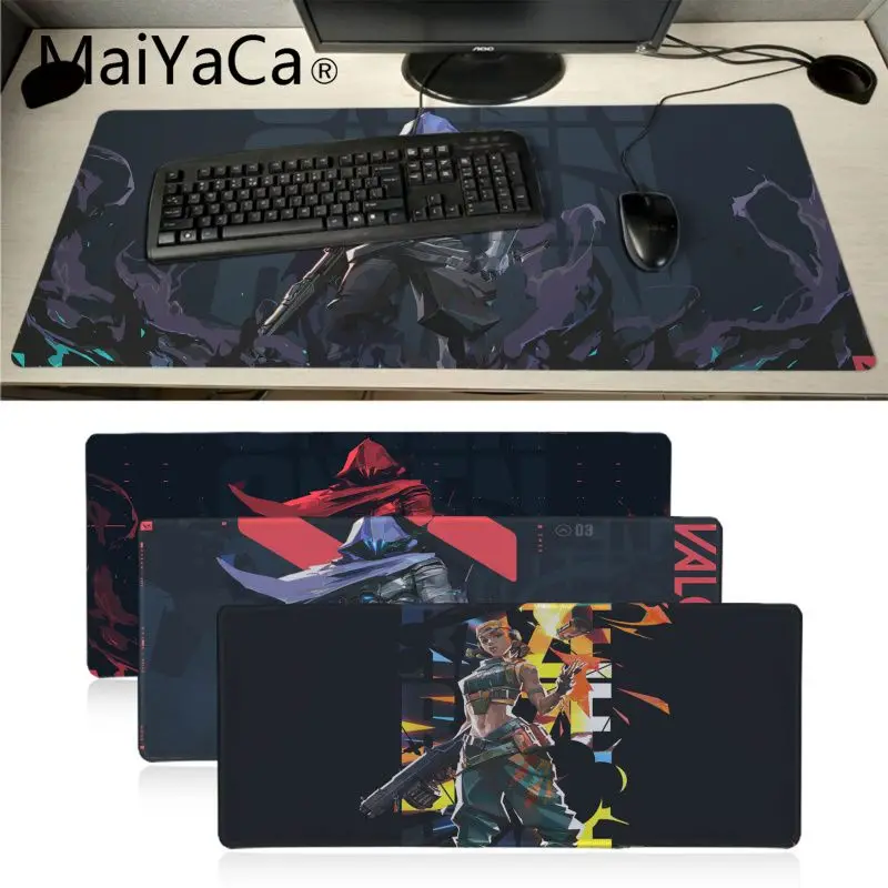 

MaiYaCa valorant игровая офисная мышь геймер мягкий коврик для мыши XXL коврик для мыши ноутбук Настольный коврик pc Gamer completo для lol/world of warcraft