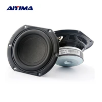 aiyima 1pcs 4 inch car midrange bass speaker driver 6 ohm 30w sound amplifier speakers for hifi home theater audio loudspeaker