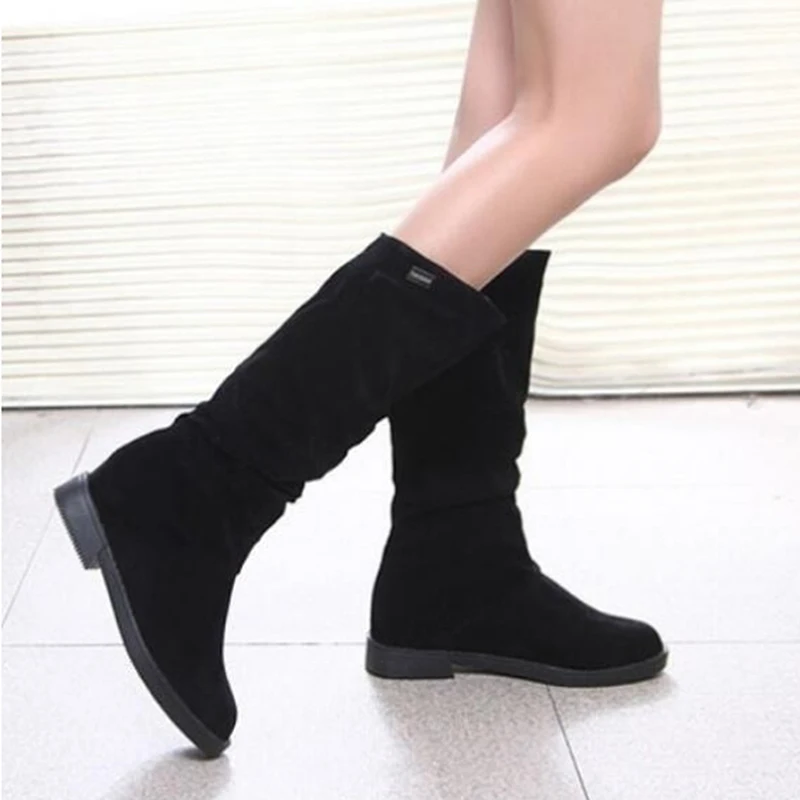 

Winter Boots New Fashion Women Shoes Winter Internal Increase Female Boots Warm Comfortable all-match Knight Boots High Shoes
