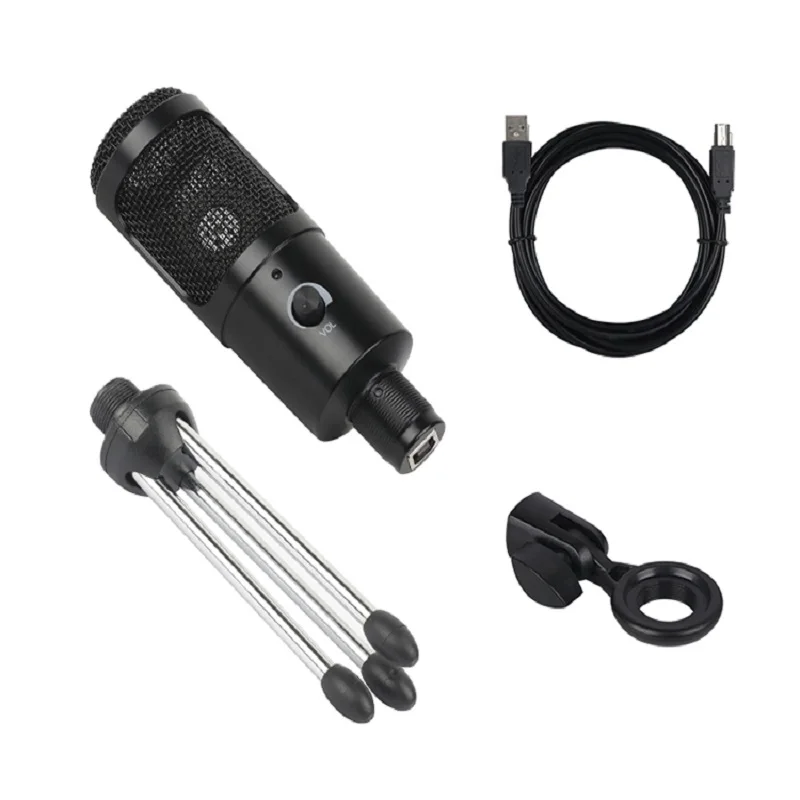 BM800 запись RGB конденсаторный микрофон для iPhone Android ноутбук компьютер