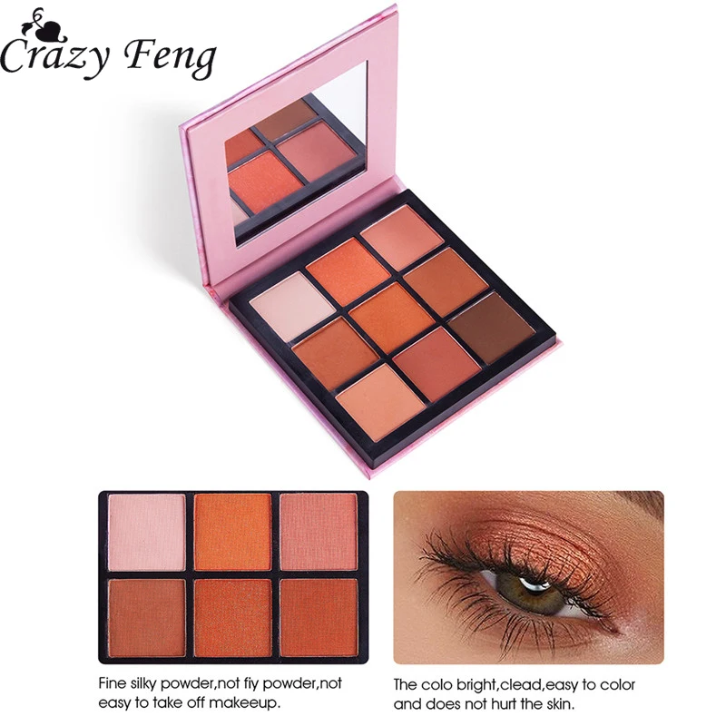 9 цветов Палитра теней Блеск Тени для век Косметика мерцающий Алмазный глаз