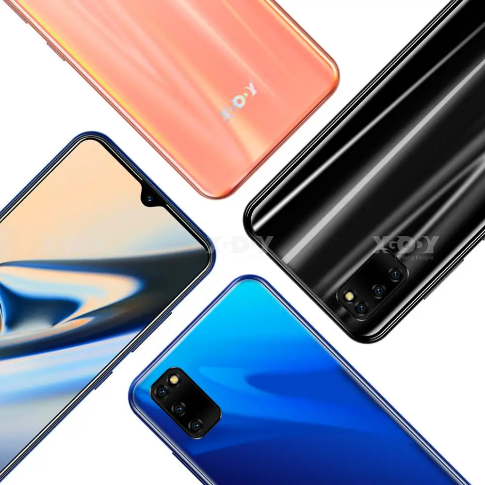 XGODY M30s 4G Смартфон Android 9,0 6," экран капли воды 3g 32G MTK6737 четырехъядерный 8 Мп 2850 мАч разблокировка лица ID мобильный телефон