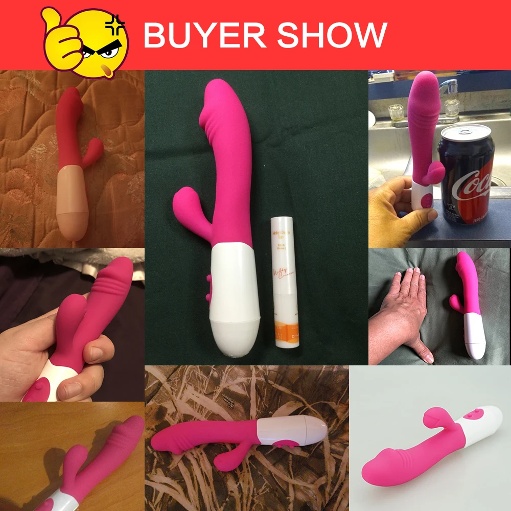 Вибратор кролик для точки G женщин двойная вибрация силиконовый