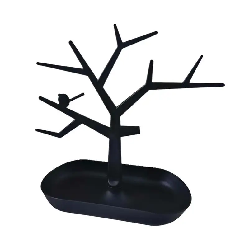 Олень колье и серьги кольцо ювелирные браслеты кулоны Дисплей Стенд Лоток дерево