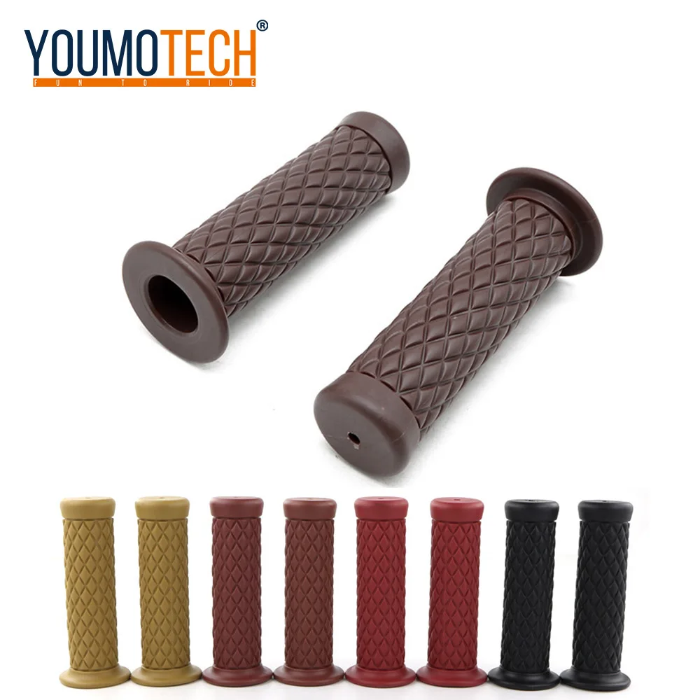 Ретро moto grip классические части скутера винтажные 7/8 &quot22 мм мотоциклетные ручки