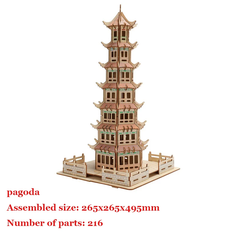 Wooden 3D Toy Building Model Gift Puzzle Hand Work Assemble Game Wood Craft Construction Kit Games for Boys and Girls | Игрушки и хобби
