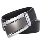 Ремень мужскойженский из натуральной кожи с автоматической пряжкой, 130140150160 см