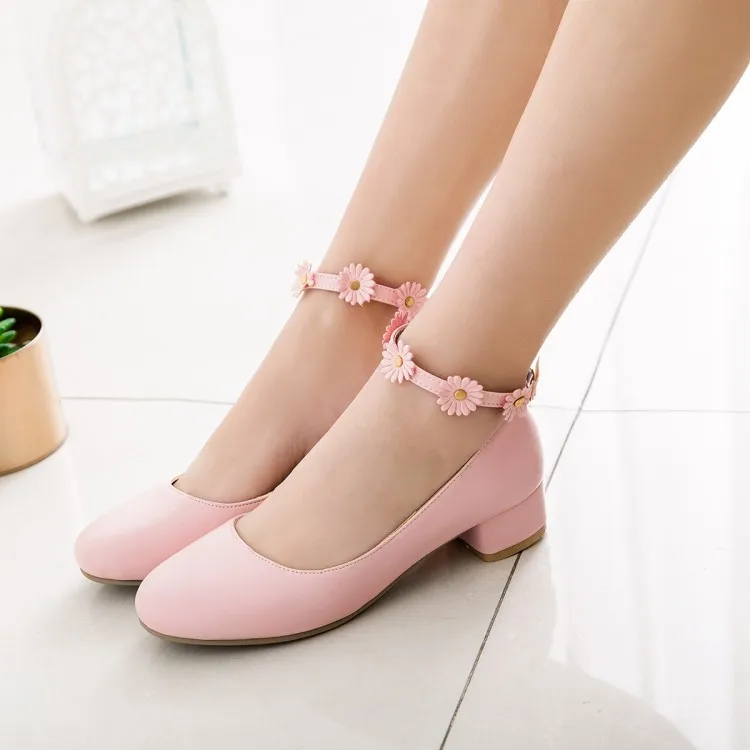 Женские туфли на высоком каблуке туфли-лодочки большого размера с круглым носком