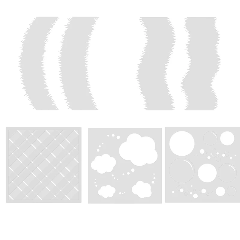 

Backgrounds Circles Stencils for DIY Scrapbooking Decorative Embossing DIY Paper Card Craft Plastic Templates Drawing Sheets 05