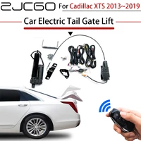 zjcgo car electric tail gate lift trunk rear door assist system for cadillac xts 20132019 original car key remote control