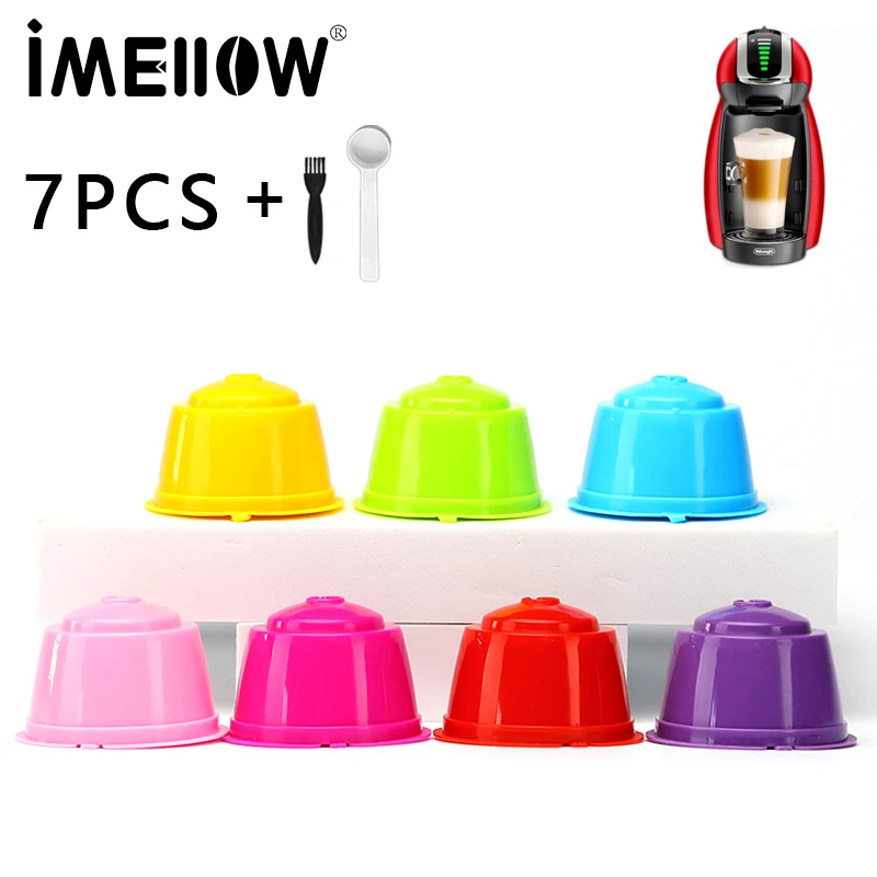 

7pcs/Set Refillable Dolce Gusto coffee Capsule nescafe dolce gusto reusable capsule gusto capsules dolce gusto refill 14 Colors
