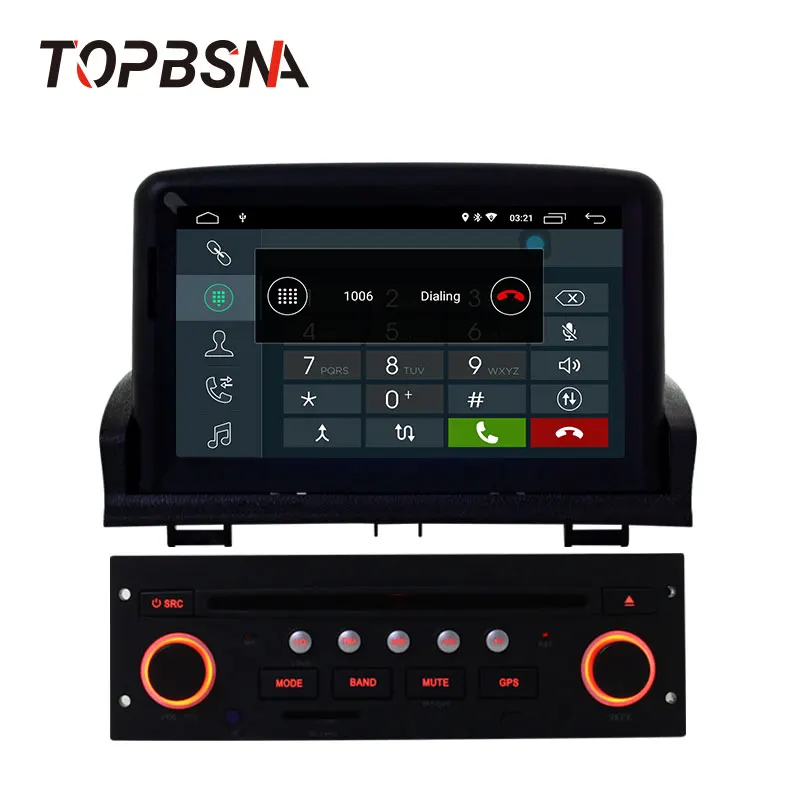 Topsna автомобильный dvd-плеер Android 10 для peugeot 307 2007-2011 gps навигация Мультимедийная лента рекордер 1 din автомагнитола стерео wifi