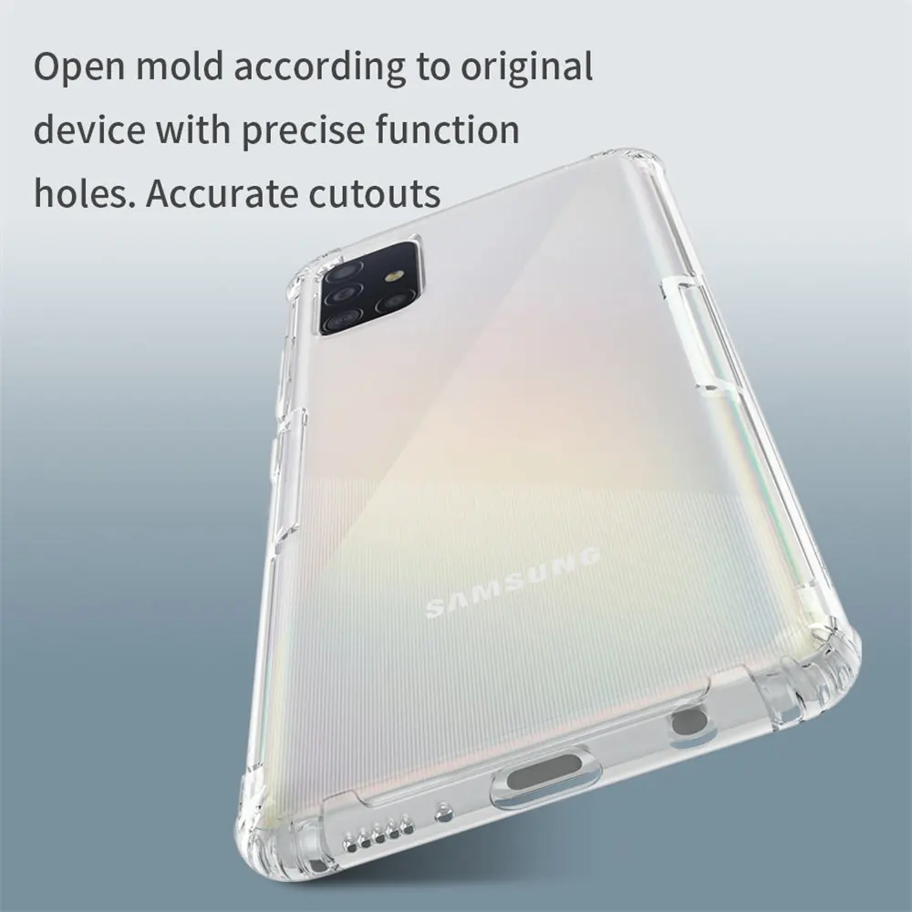 NILLKIN ТПУ чехол для Samsung Galaxy A51 ультра тонкий прозрачный мягкий силиконовый задний